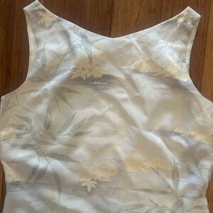 Vintage Tommy Bahama 100% Silk Golf top XS fitted Tank